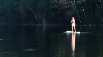 Paddleboarding the Pine River