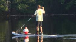 Paddleboarding the Pine River